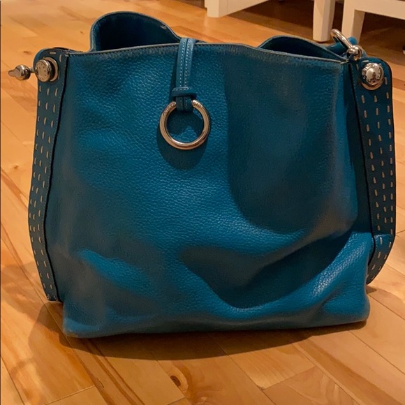 Bcbgmaxazria turquoise signature hobo bag - Picture 3 of 14
